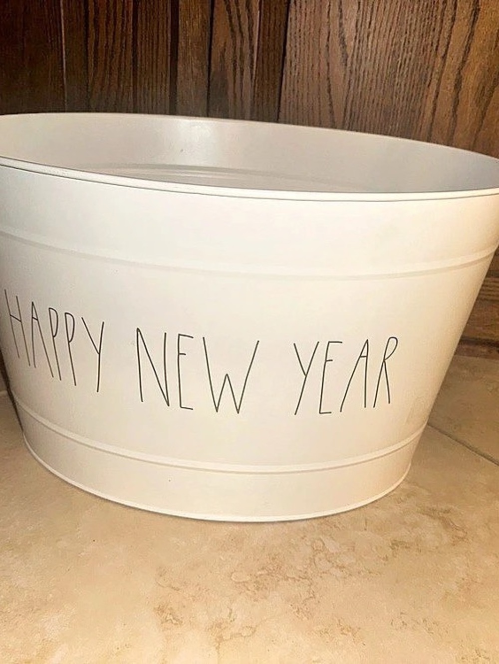 Rae Dunn White Happy New Year Holiday Decor